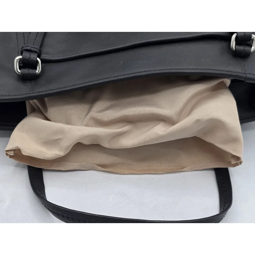COACH Peyton Leather Zip Top Tote Bag Purse - Black/Silver‎ - SEE PHOTOS